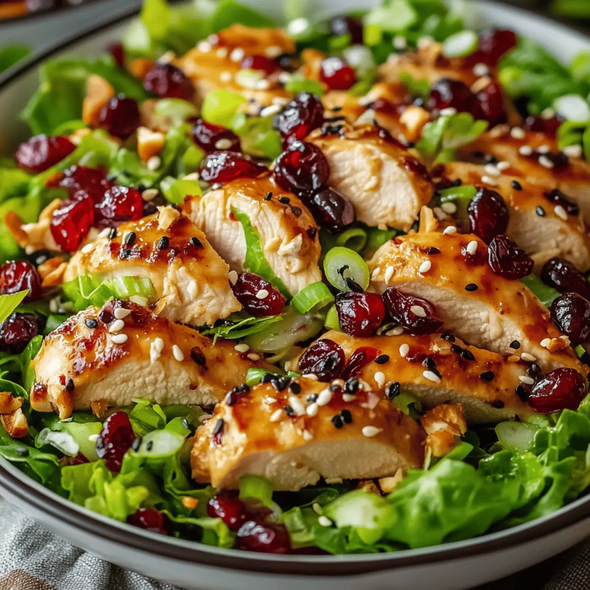 Asian Chicken Cranberry Salad