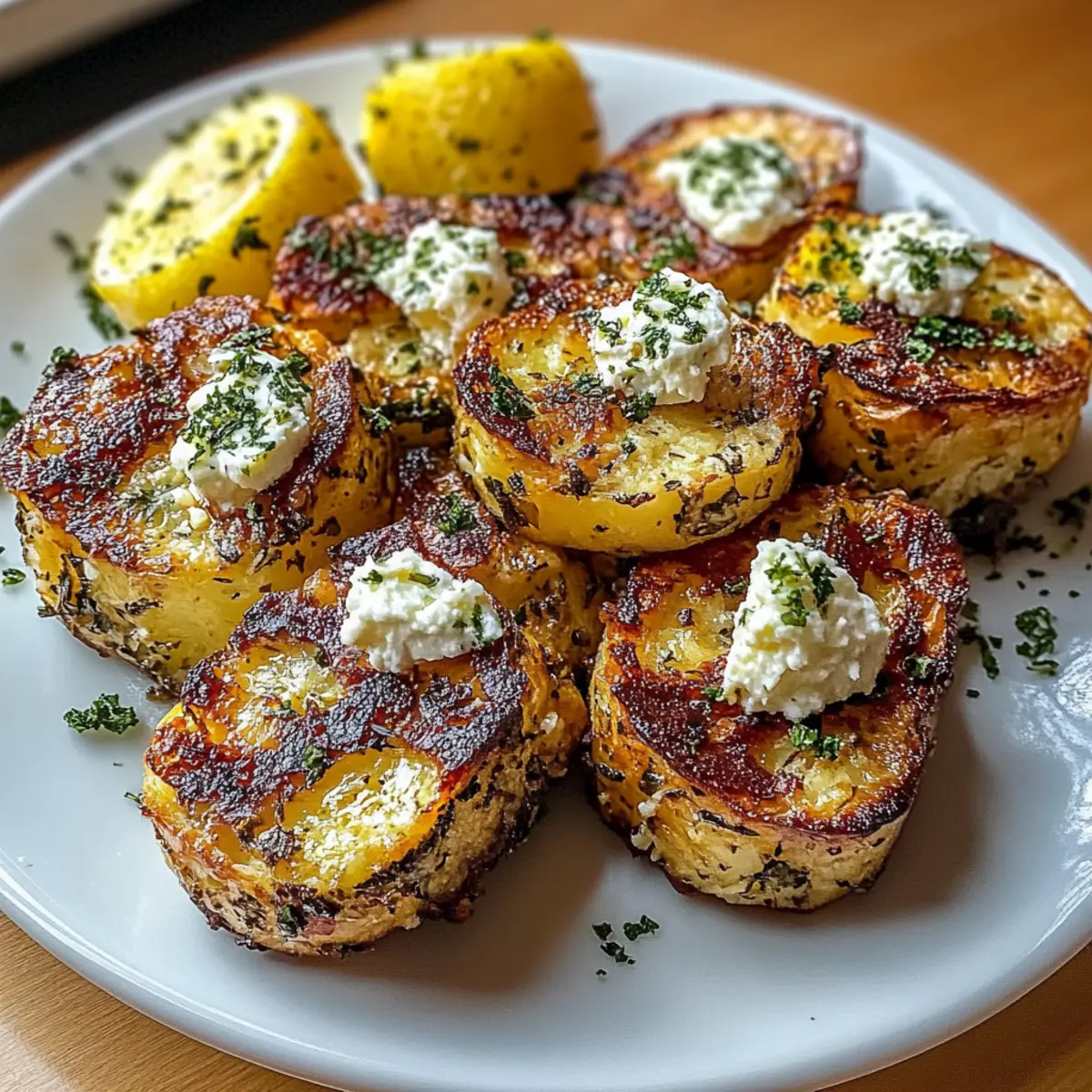 Baked Feta Potatoes