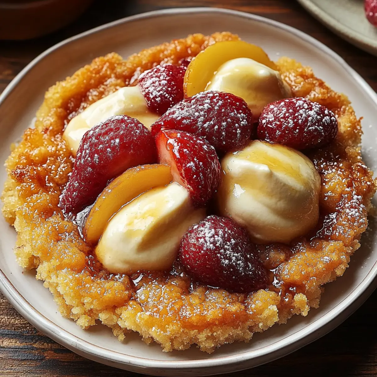 Brown Sugar Peach Cobbler