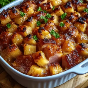 Brown Sugar Pineapple Ham Bake