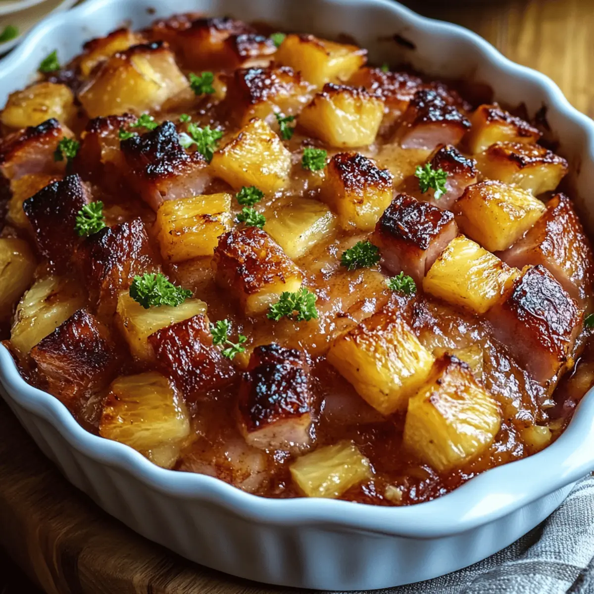 Brown Sugar Pineapple Ham Bake