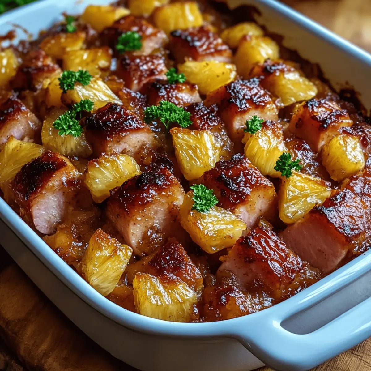 Brown Sugar Pineapple Ham Bake