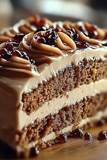 Caramel Coffee Buttercream Cake