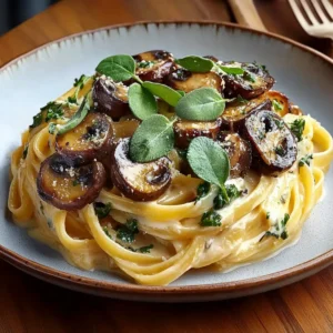 Caramelized Leek and Mushroom Gruyere Pasta