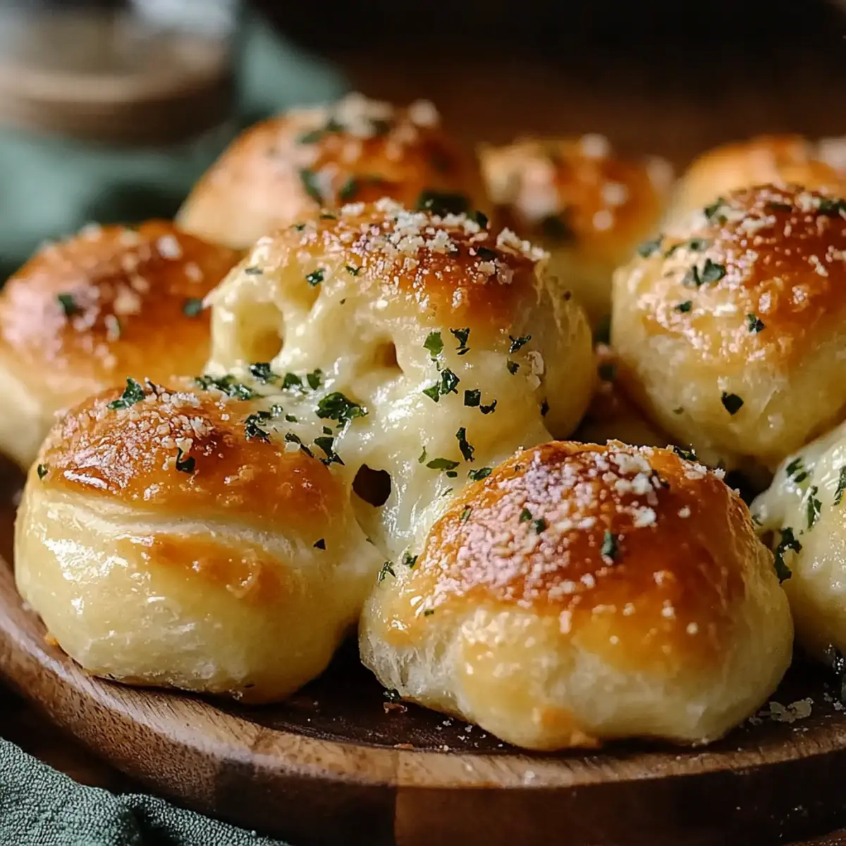 Cheese-Filled Garlic Knots