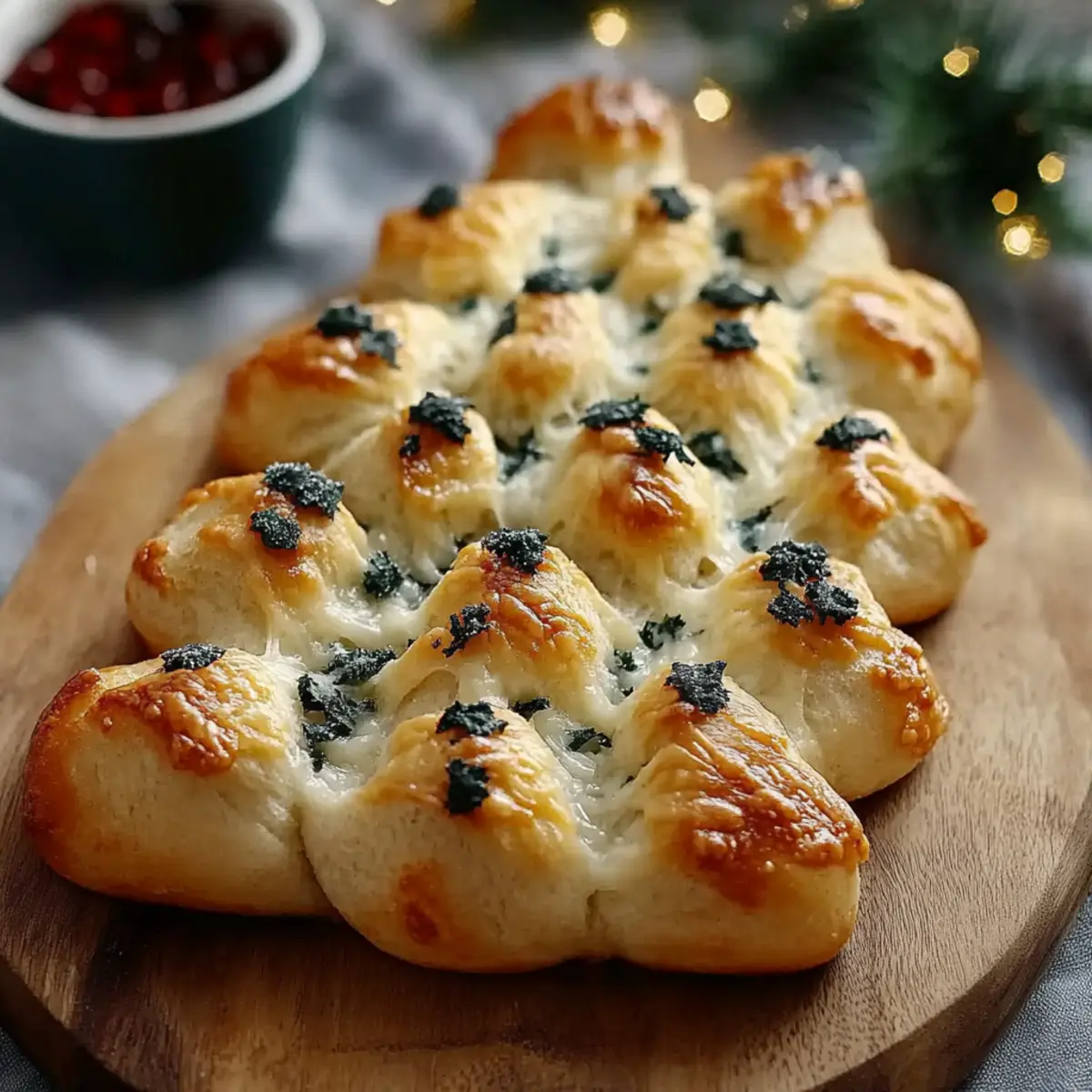Cheesy Christmas Tree Bread
