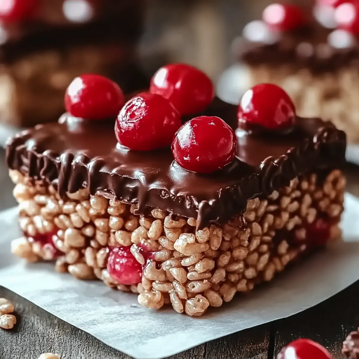 Chocolate Covered Cherry Rice Krispies