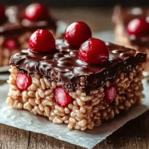Chocolate Covered Cherry Rice Krispies