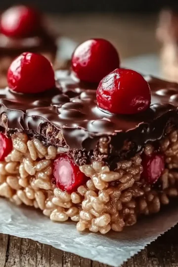 Chocolate Covered Cherry Rice Krispies