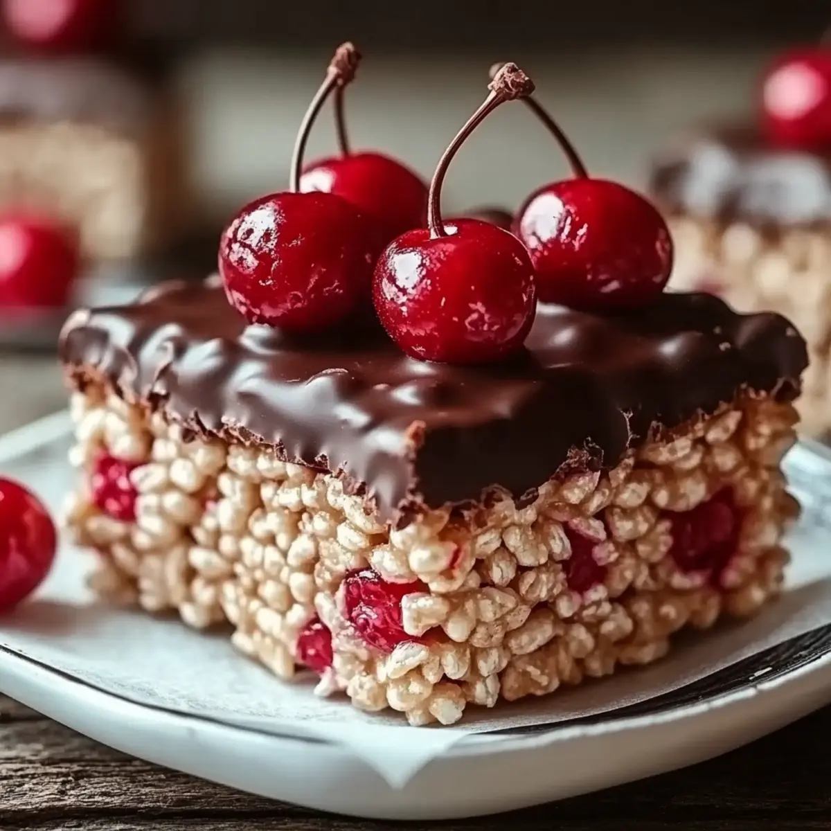 Chocolate Covered Cherry Rice Krispies