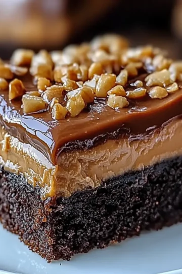 Chocolate Peanut Butter Poke Cake