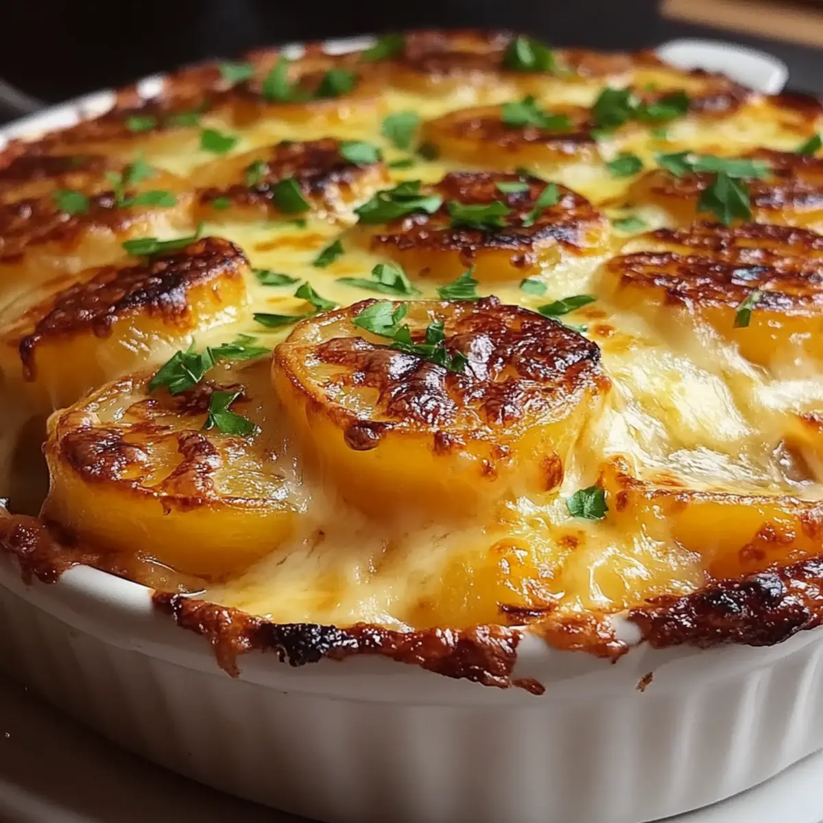 Creamy Cheesy Au Gratin Potatoes