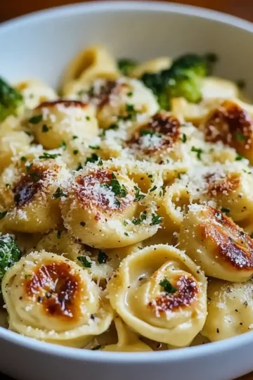 Creamy Garlic Parmesan Tortellini
