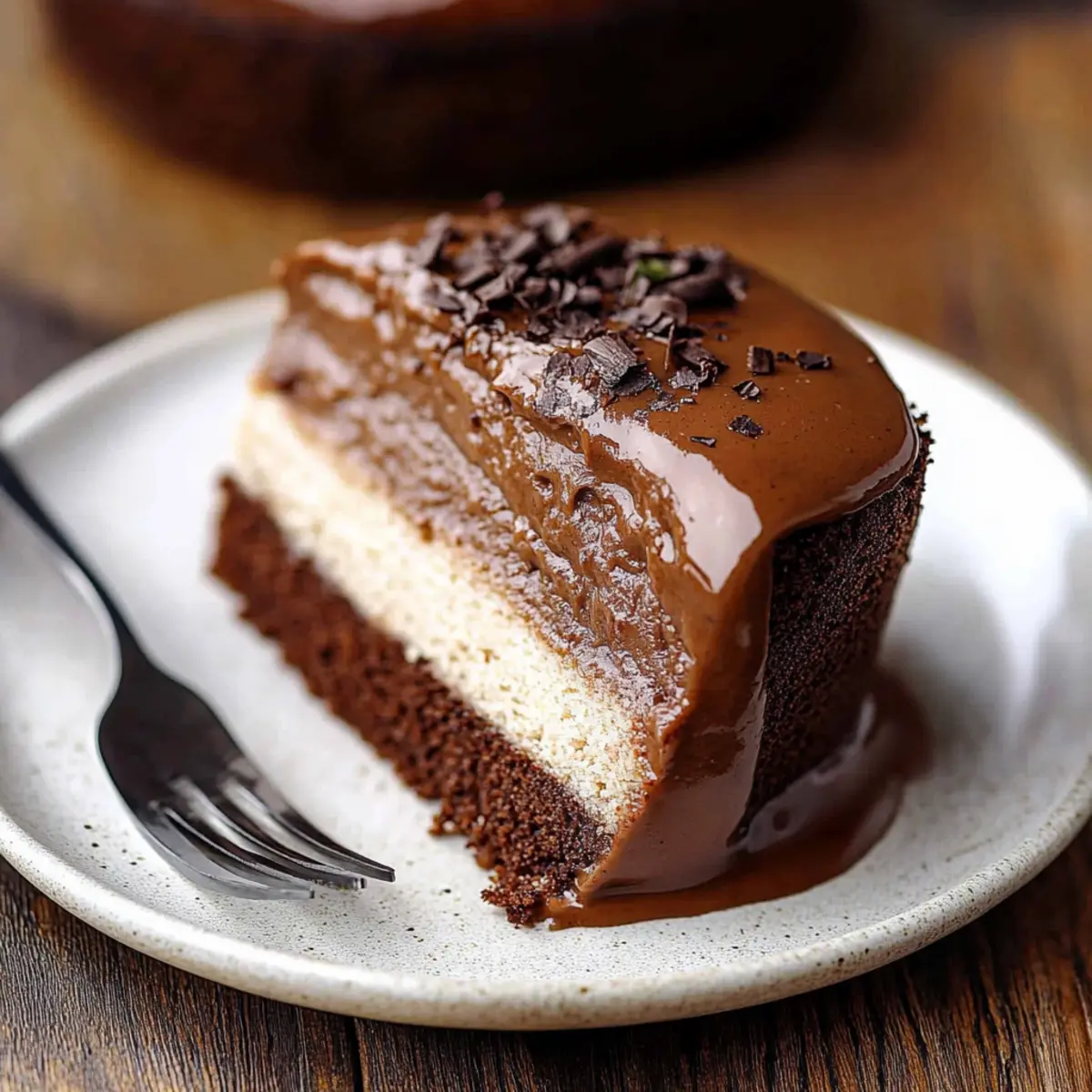 Dark Chocolate Mousse Cake
