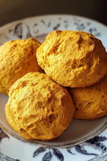 Fluffy Spiced Pumpkin Biscuits