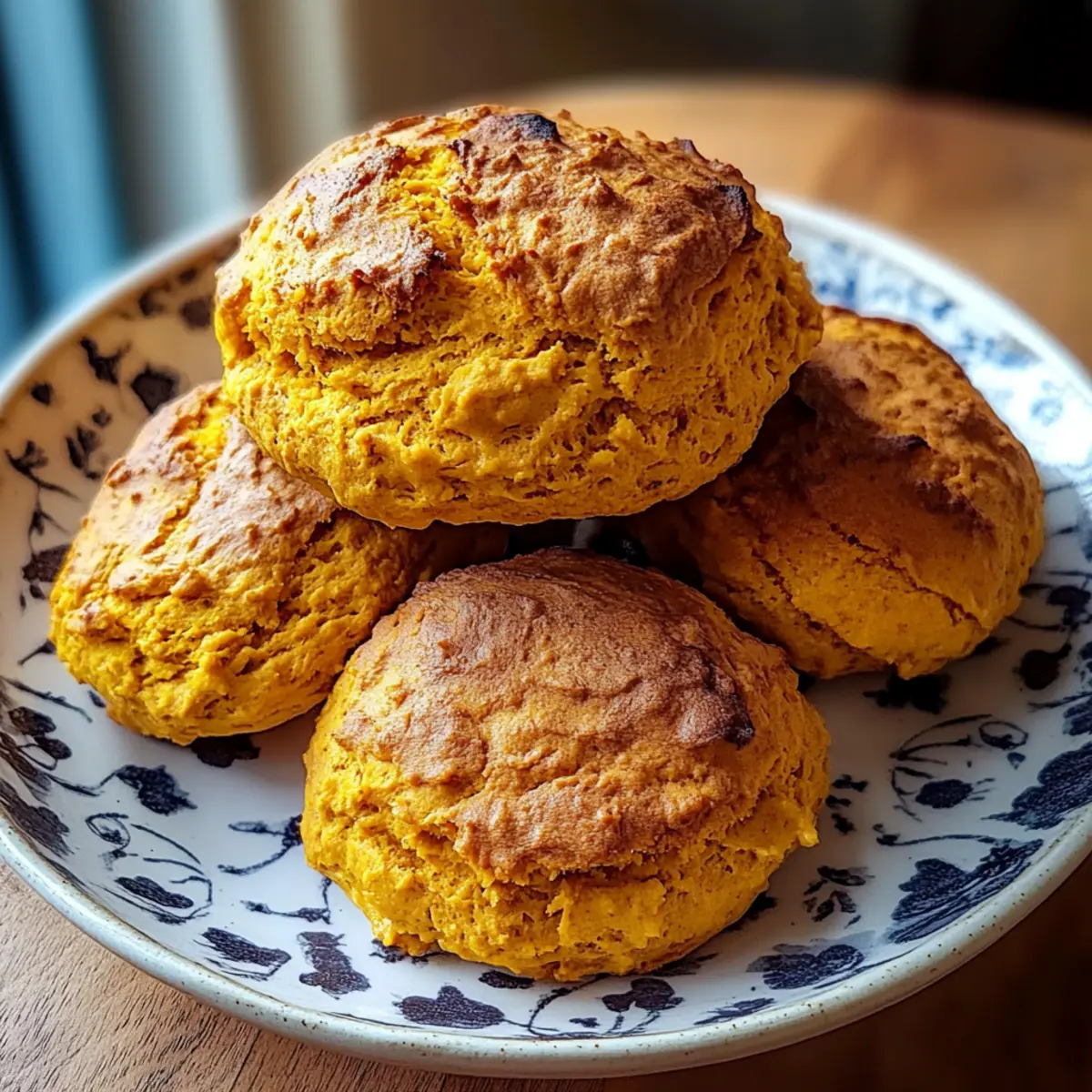 Fluffy Spiced Pumpkin Biscuits