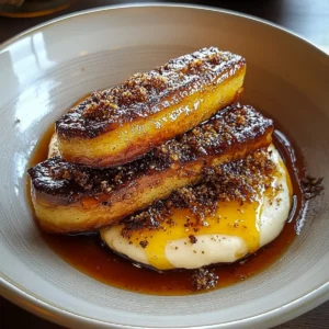 Fried Bananas with Cinnamon Butter Sauce