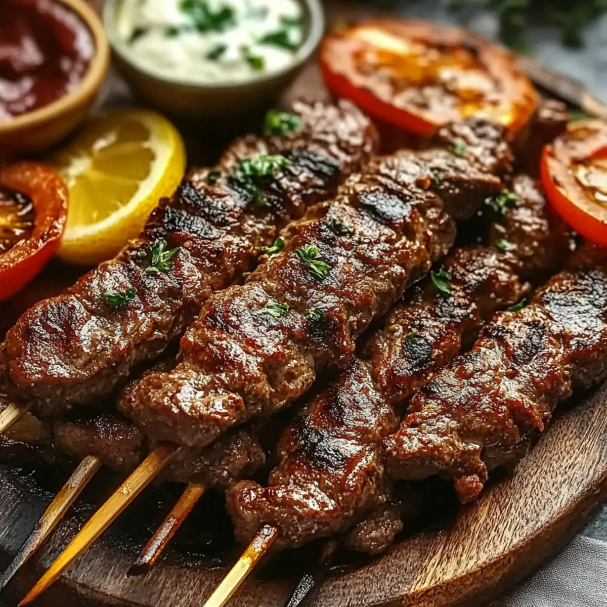 Greek Beef Souvlaki