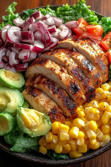 High Protein Southwest Chicken Salad