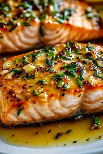 Honey Garlic Butter Baked Salmon