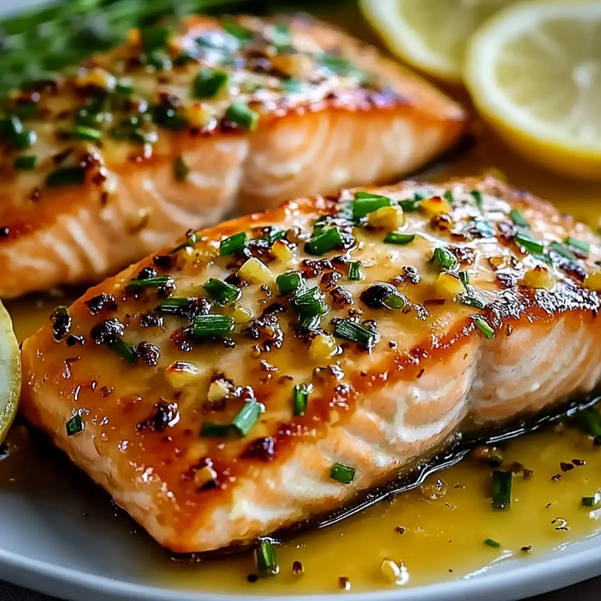 Honey Garlic Butter Baked Salmon