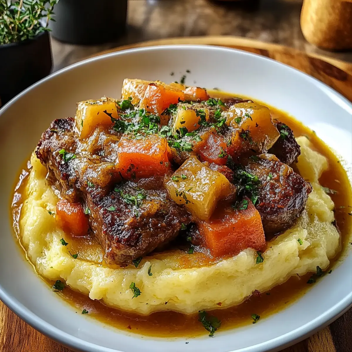 Irish Stew With Mashed Potatoes