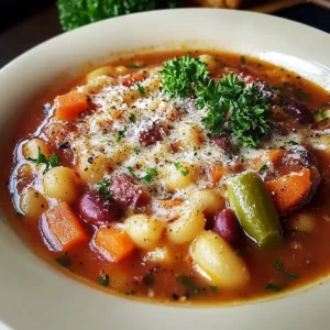 Italian Pasta Fagioli Soup