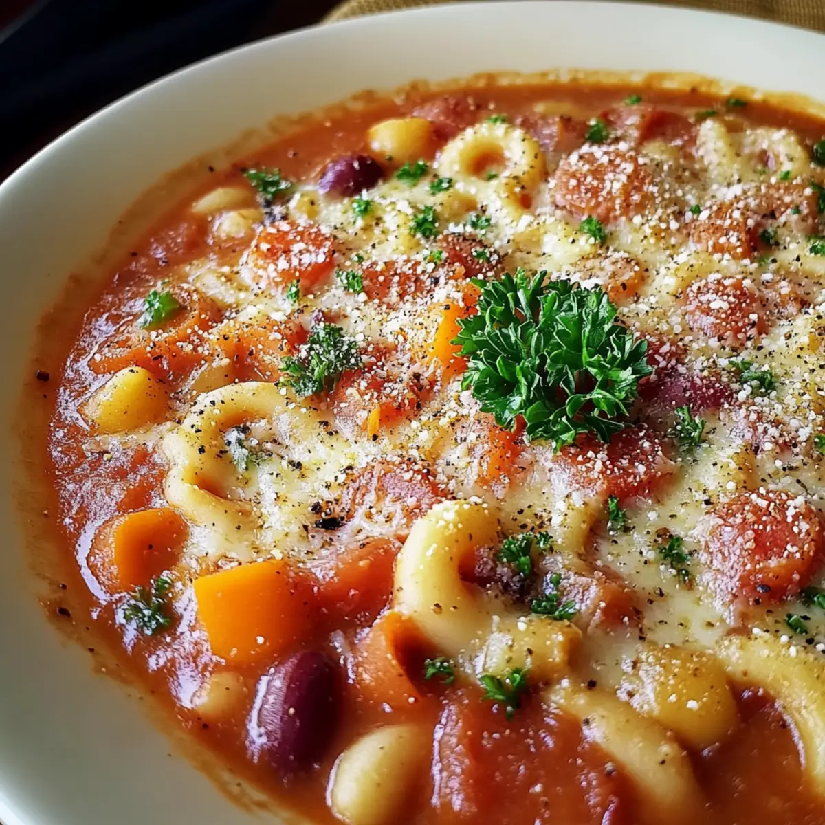Italian Pasta Fagioli Soup
