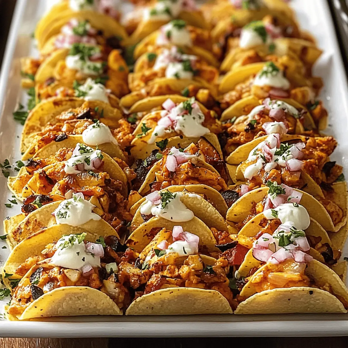 Mini Baked Chicken Tacos