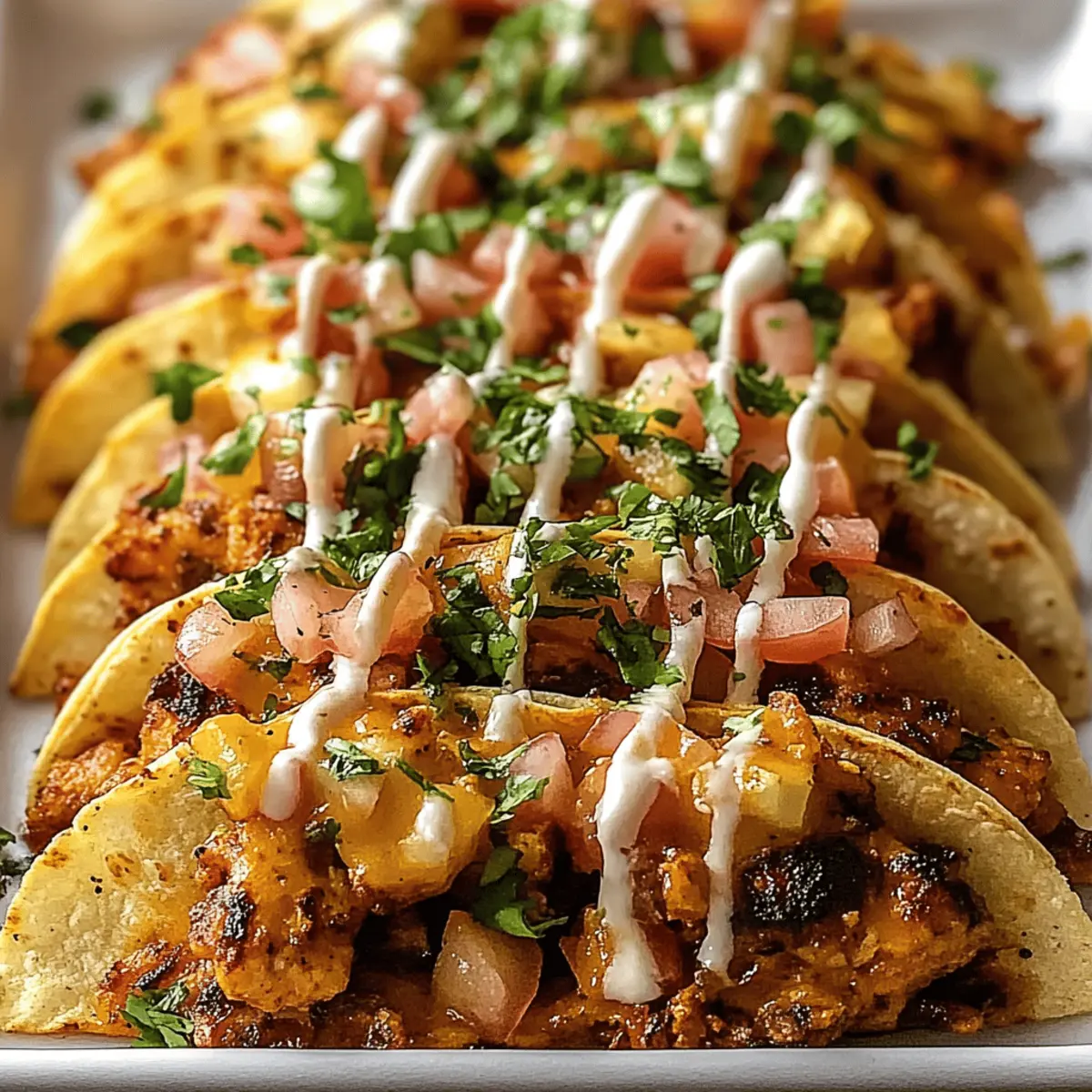 Mini Baked Chicken Tacos