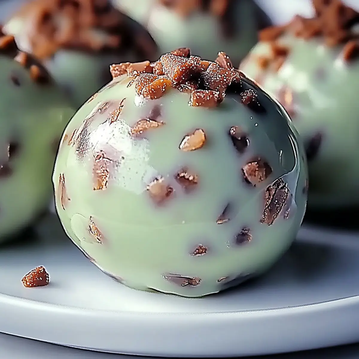Mint Chocolate Chip Protein Balls