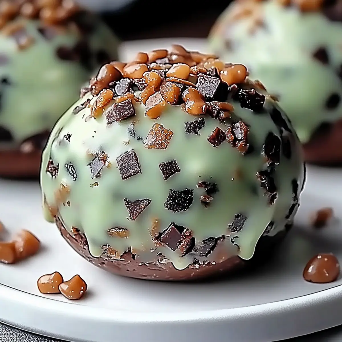 Mint Chocolate Chip Protein Balls