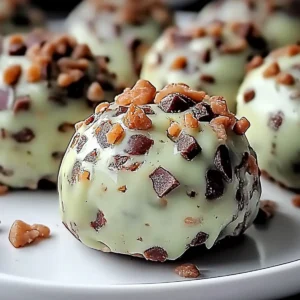 Mint Chocolate Chip Protein Balls