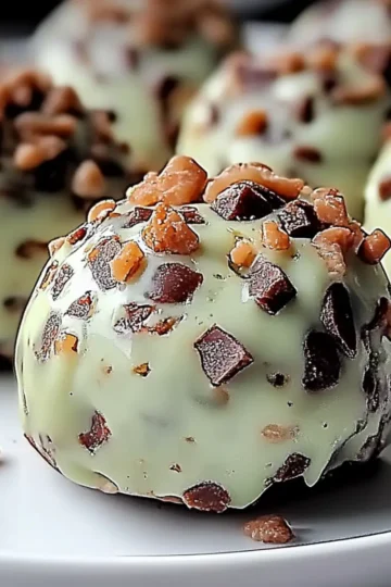 Mint Chocolate Chip Protein Balls
