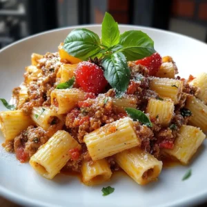 One Pot Spicy Rigatoni