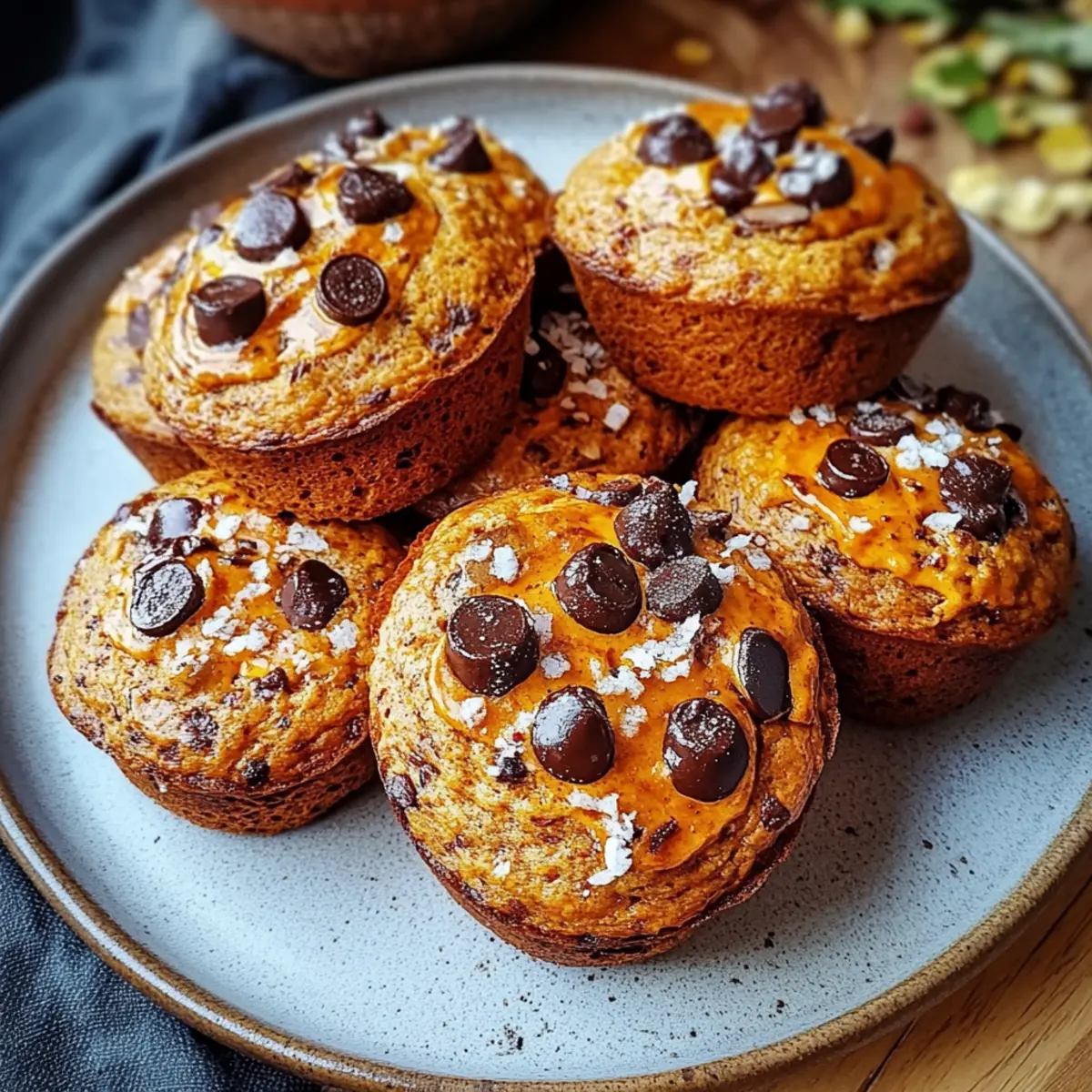 Pumpkin Chocolate Chip Muffins Gluten Free