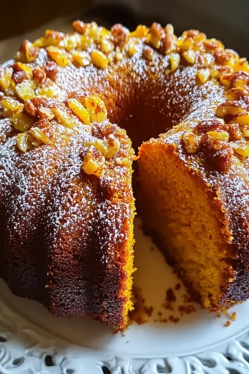 Pumpkin Rum Cake
