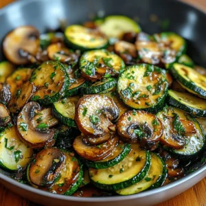 Skillet Zucchini and Mushrooms