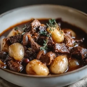Slow-Cooked Beef Bourguignon