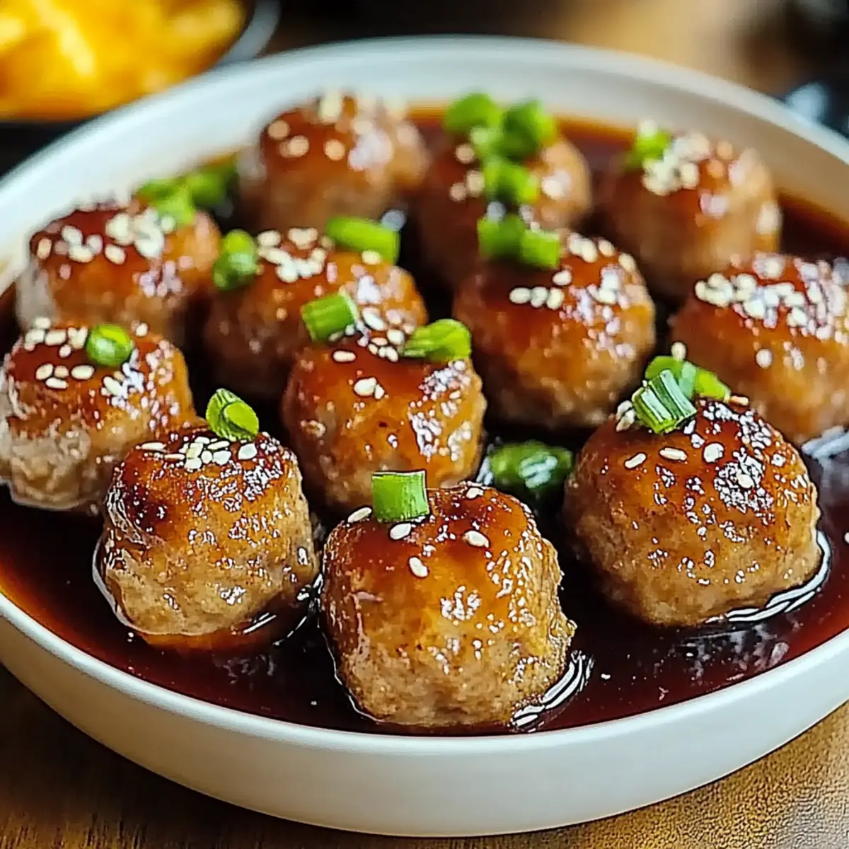 Sweet and Spicy Asian Turkey Meatballs