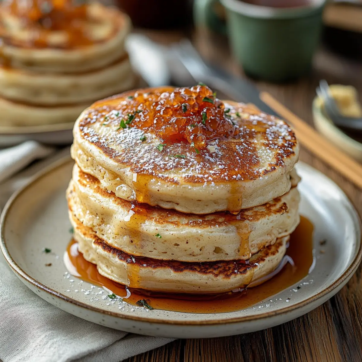 Vanilla Cinnamon Buttermilk Pancakes