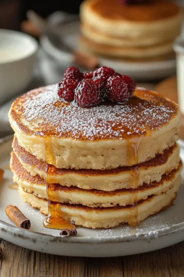 Vanilla Cinnamon Buttermilk Pancakes