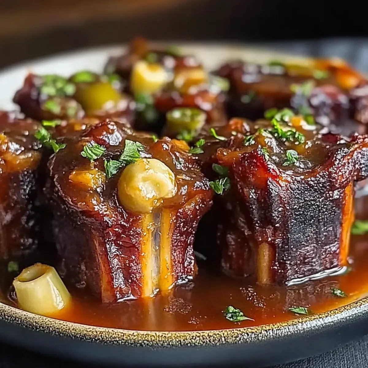 Beef Ribs with Tomato Sauce and Chipotle