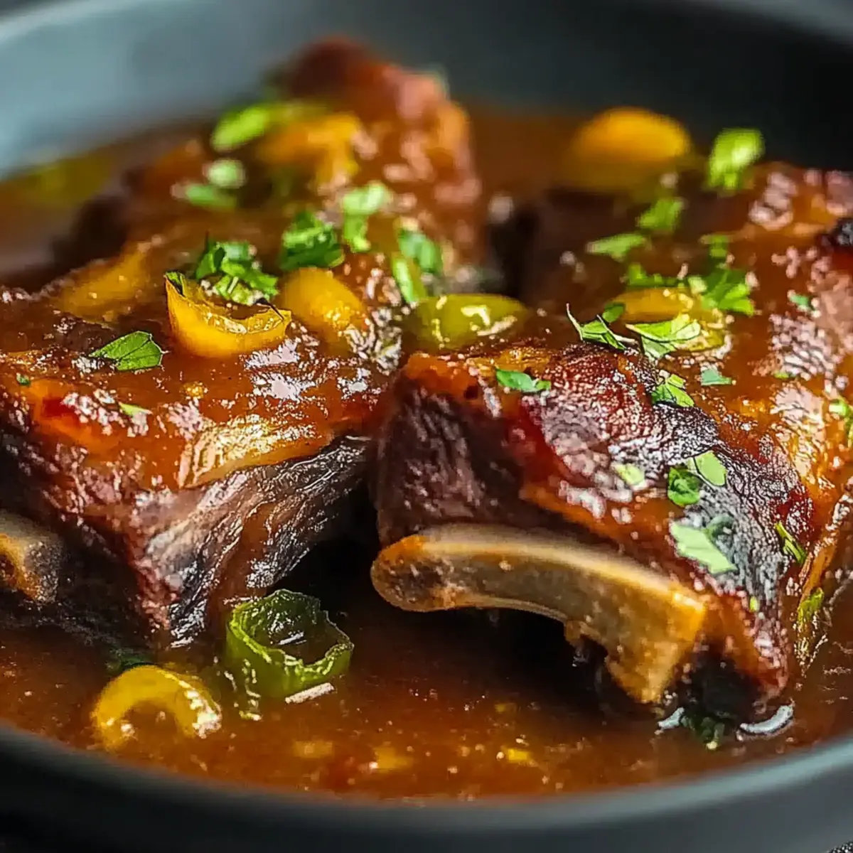 Beef Ribs with Tomato Sauce and Chipotle