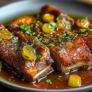 Beef Ribs with Tomato Sauce and Chipotle