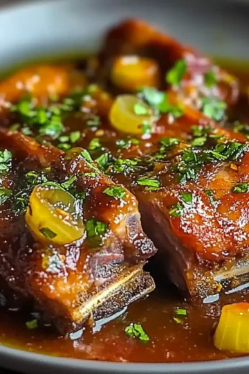 Beef Ribs with Tomato Sauce and Chipotle