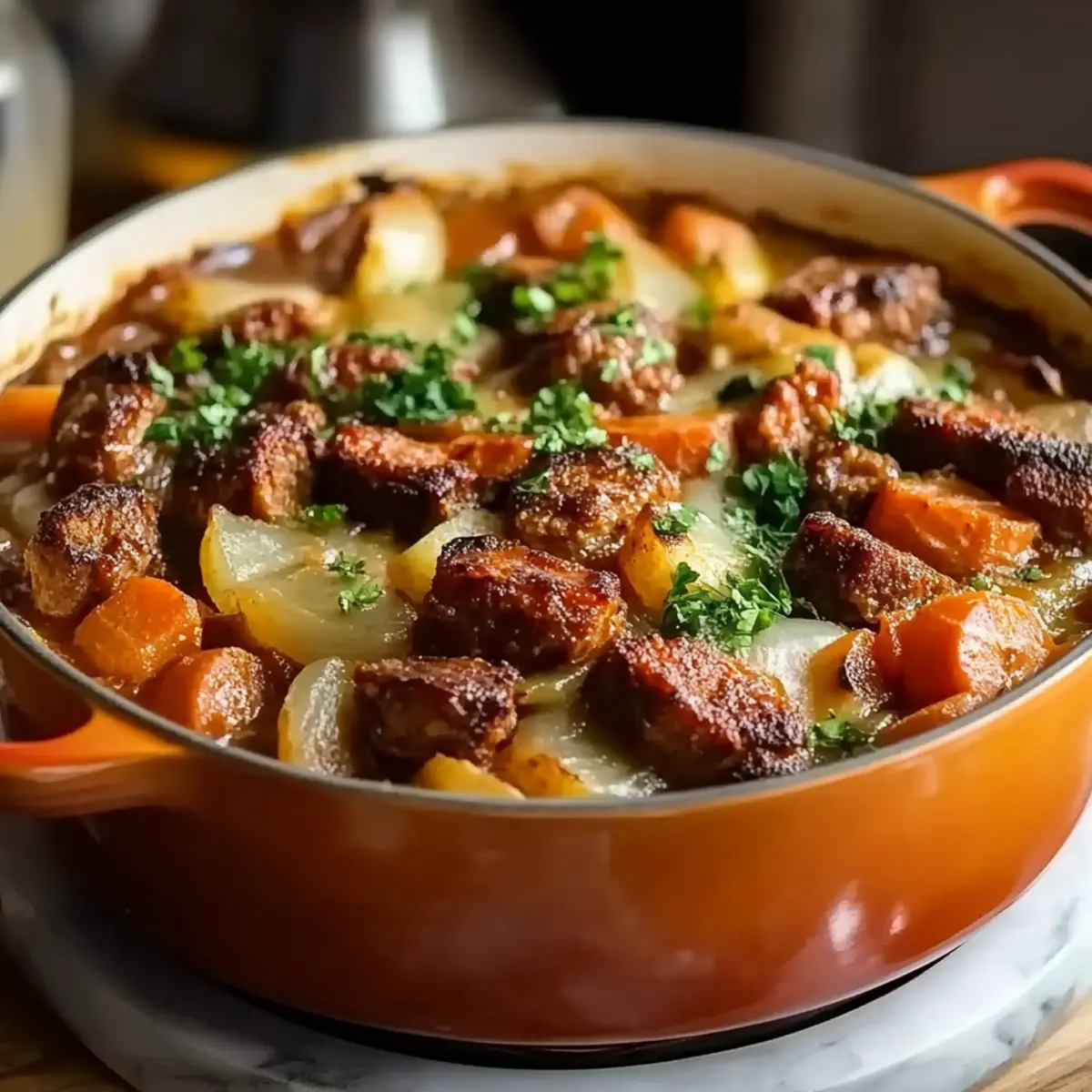 Beef Sausage Casserole