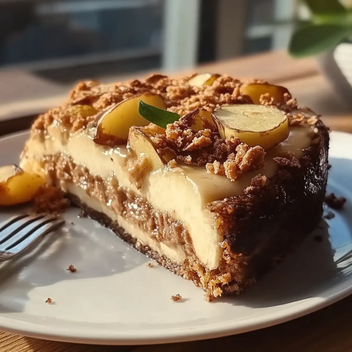 Biscoff Apple Crumble Cheesecake