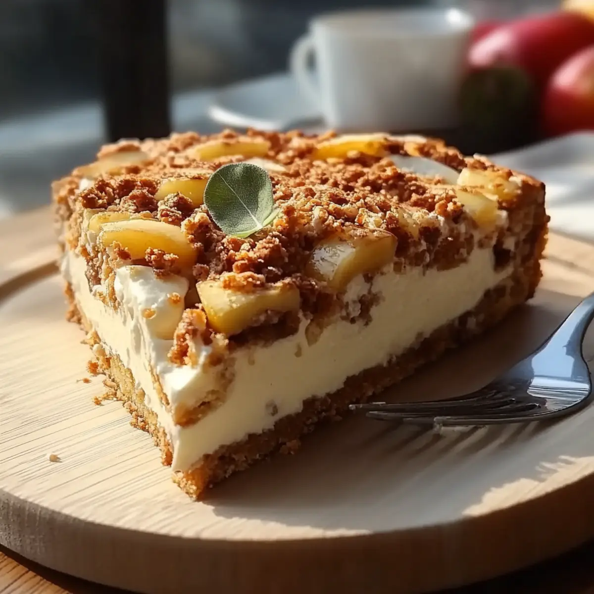 Biscoff Apple Crumble Cheesecake