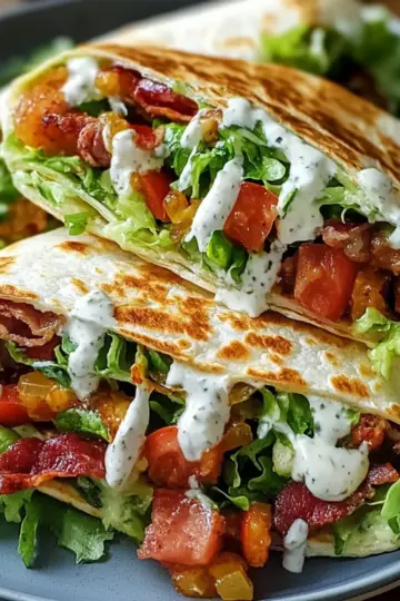 Blt Wraps With Sauce